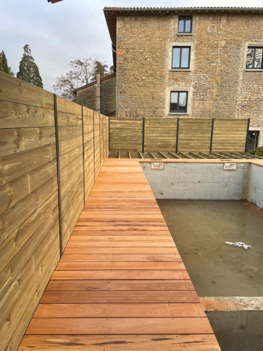 terrasse en bois exotique